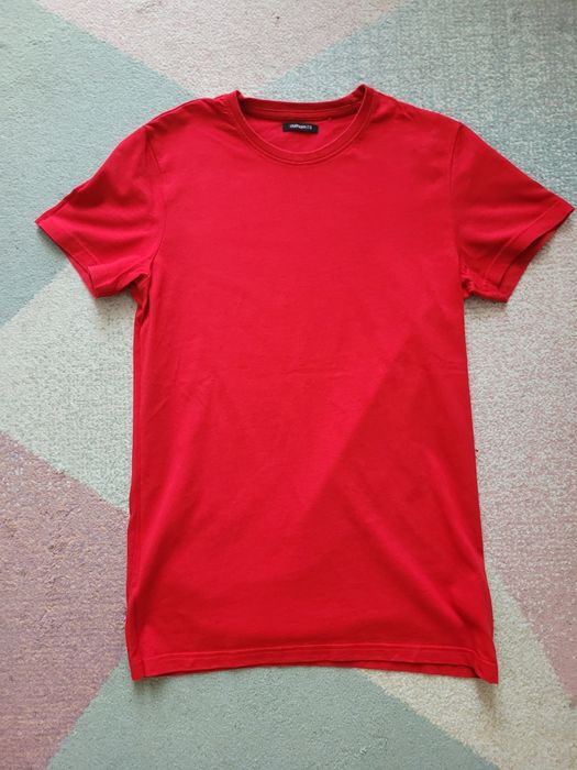 Męski T-shirt Outhorn czerwony r. S 100% bawełna – nowy bez metki