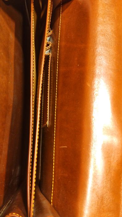 Aktówka Matras na dokumenty, skórzana.