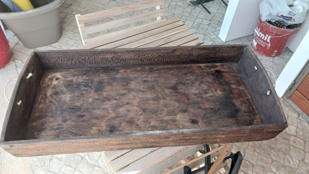 Tabuleiro antigo 74x34 cm