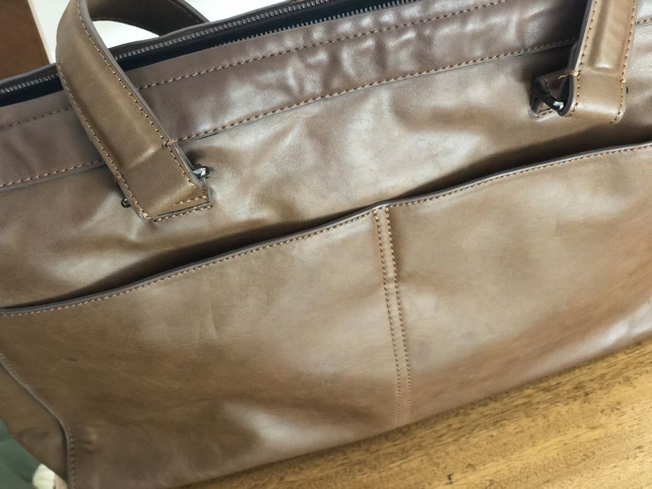 Pasta Mala Homem Escritório Castanha