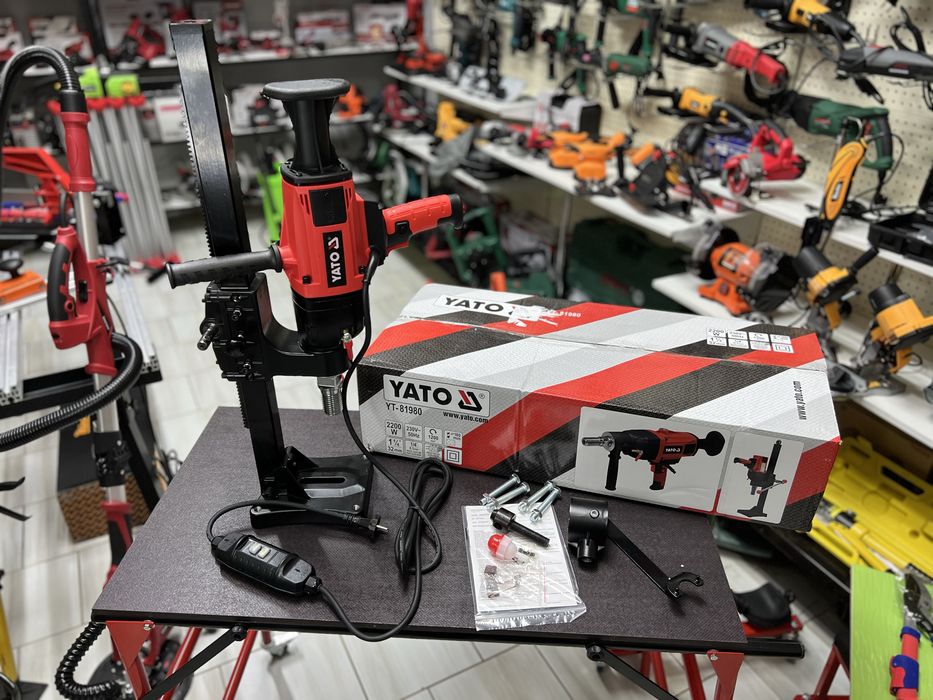 Дрель алмазного бурения сверления с муфтой YATO YT-81980 со