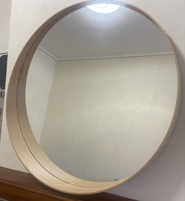 Espelho IKEA STOCKHOLM Redondo Ø 80 cm – Moldura em Madeira