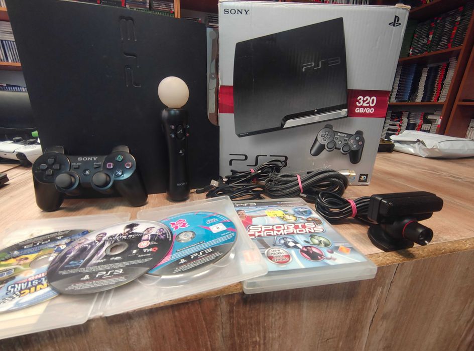 Playstation 3 Slim 320 GB PS3+Move Kamera+Gratis Skup Wymiana SklepRetroWWA