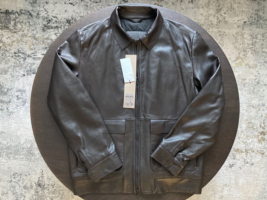 Куртка з овечої шкіри наппа  від  MASSIMO DUTTI  /  Розмір XXL