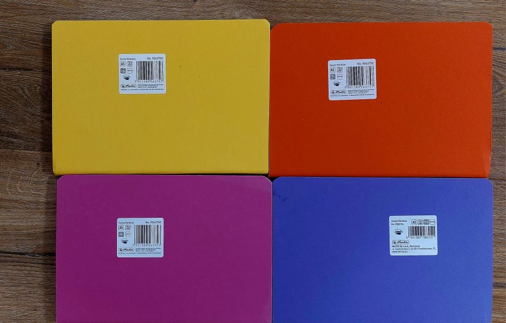 Zestaw 6x96 A5 w kratkę Oxford i Herliz Nowe