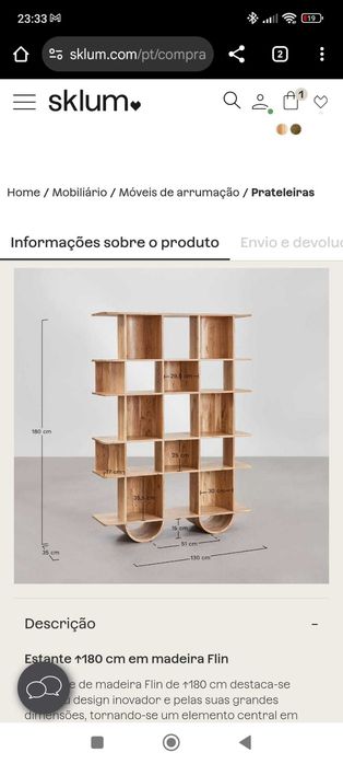 Estante decorativa