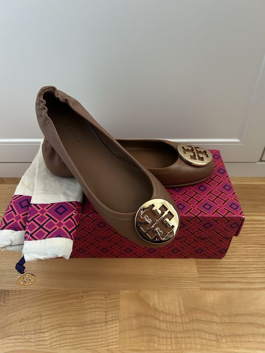 Baleriny Tory Burch skórzane