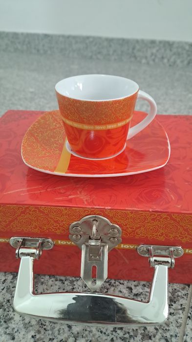 Conjunto de 2 chávenas de café NOVAS - Disponível