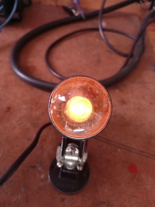Zabytkowa lampka samolotowa kabinowa
