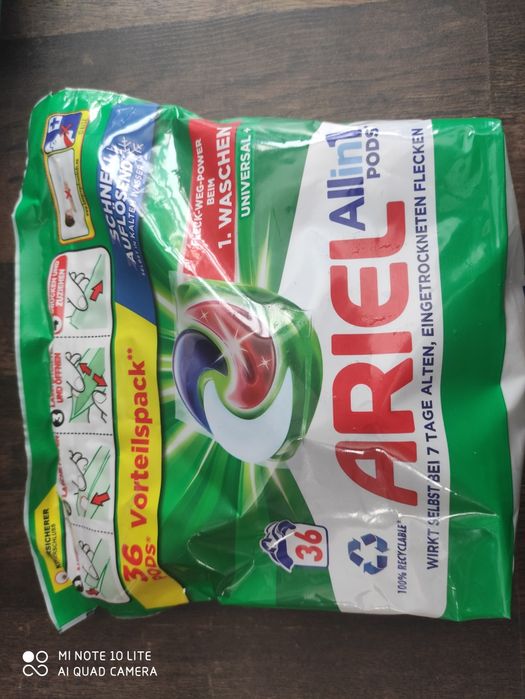 Oferuję kapsułki do prania Ariel 36szt