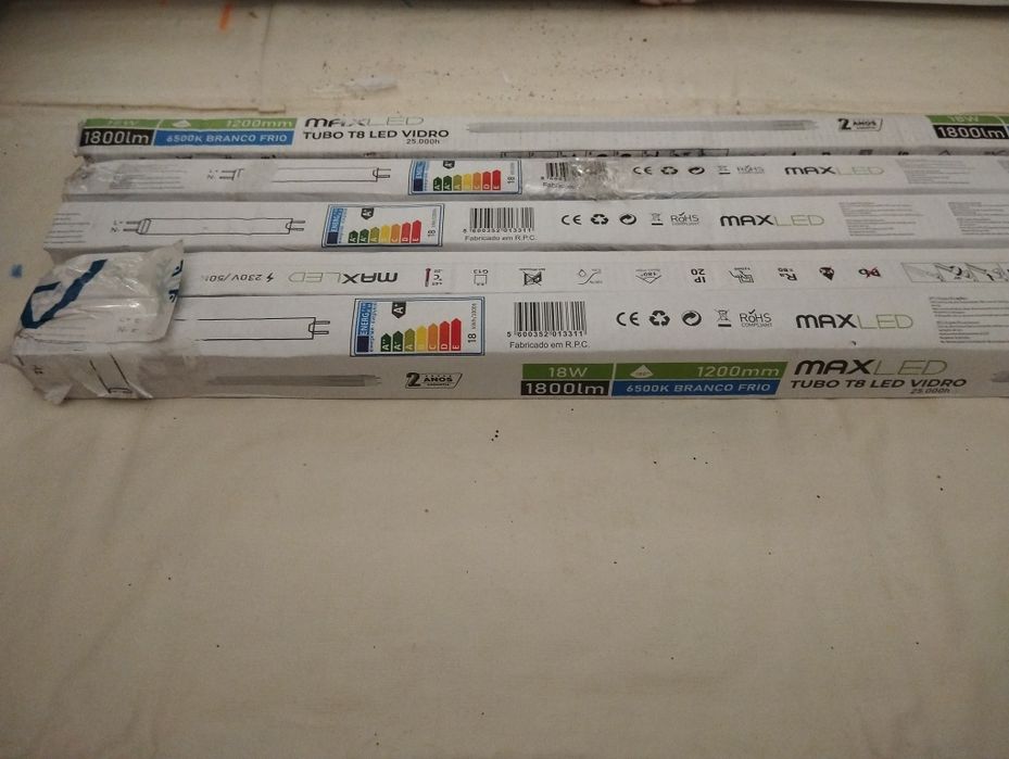Lâmpada MAXLED Tubo T8 LED Vidro 1200mm