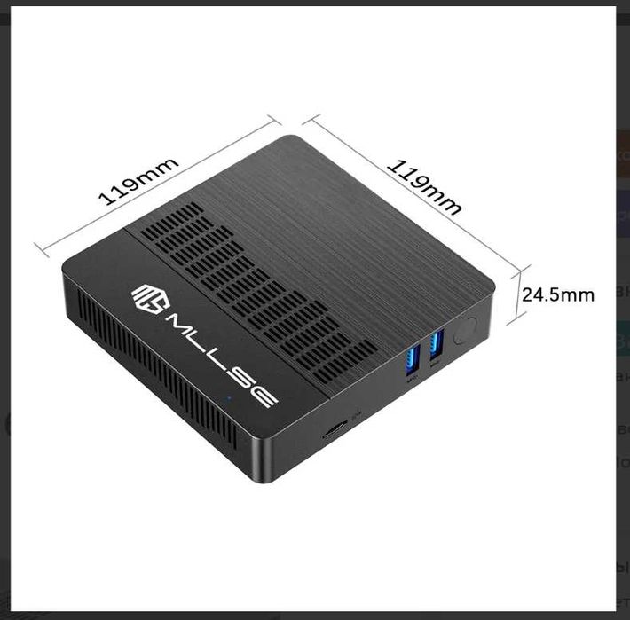 МИНИ ПК 6 ГБ LPDDR4  128 ГБ SSD Windows 11 PRO
