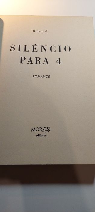 Silêncio para 4 - Ruben A. (1ª edição, 1973)