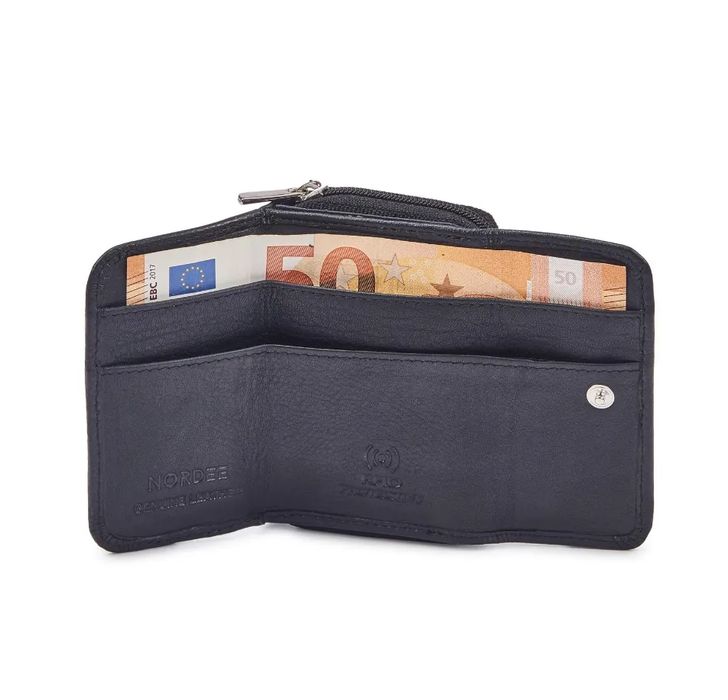 męski portfel nordee gw-924 rfid skóra naturalna czarny