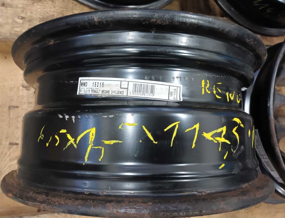 Felgi stalowe Renault Megane 3/Fluence 6.5Jx15" ET43 5x114,3  6 szt.