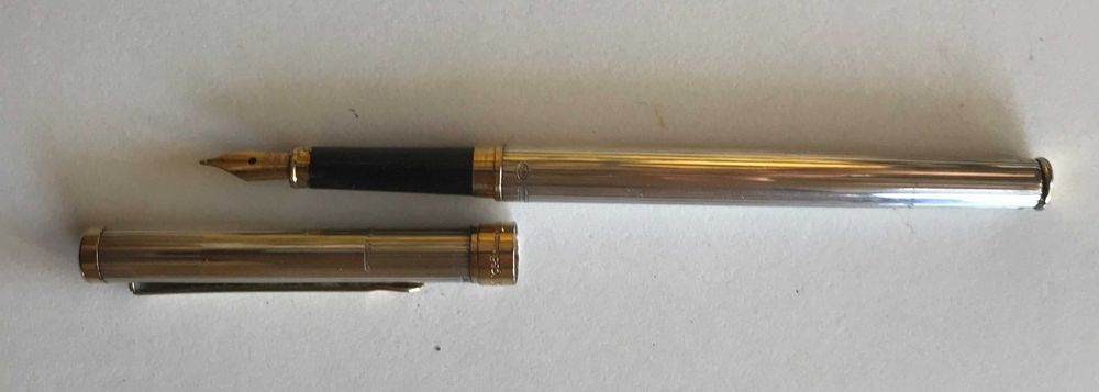 Caneta tinta permanente vácuo - Lalex 1938 - Prata 925 - 'Small/Thin'