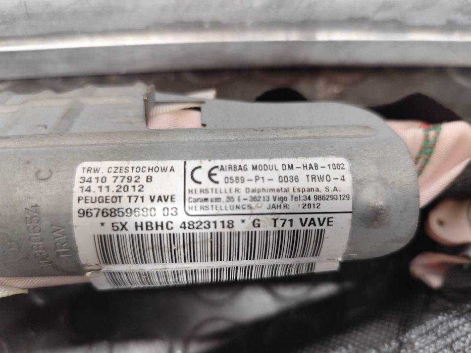 Cortinas de air bag peugeot 308