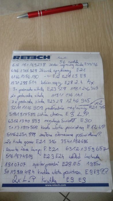 Nowe części bmw 2002 e21 e12 e30 e34 e32 e3 e9 rarytas