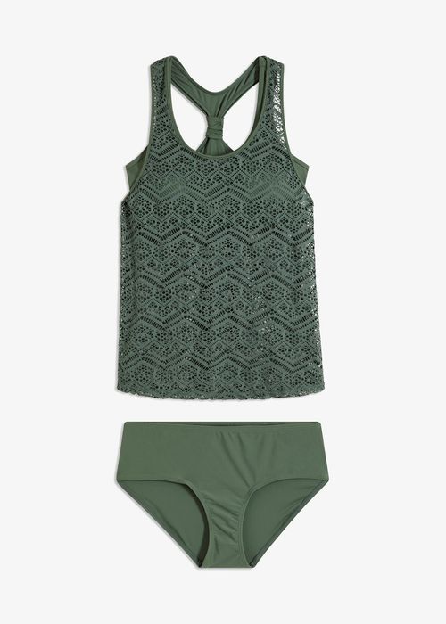 B.P.C tankini oliwkowe ażurowe ^48