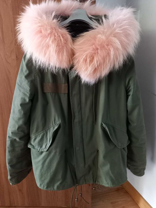 Parka z naturalnym lisem rozm xs/s