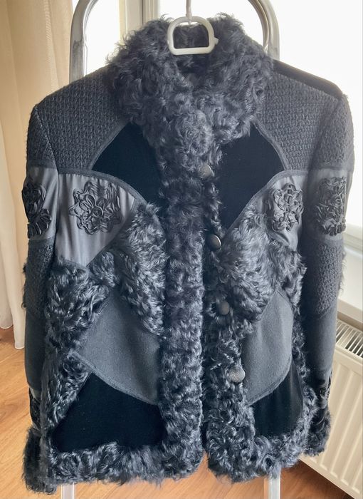 Куртка жіноча з натуральним хутром  , 48 розм , Італія