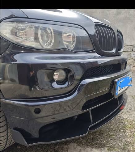 Сплитер на передний бампер BMW X5 E53. Накладка на передний бампер БМВ Х5 Е53