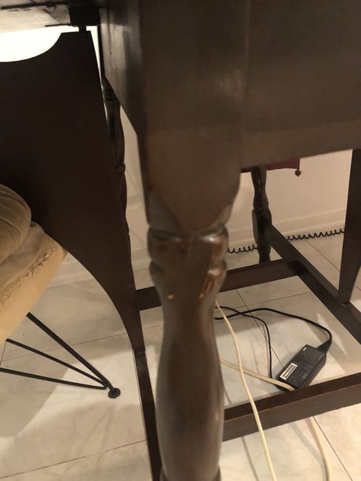 Mesa de abas em nogueira anos 60 sec.XX