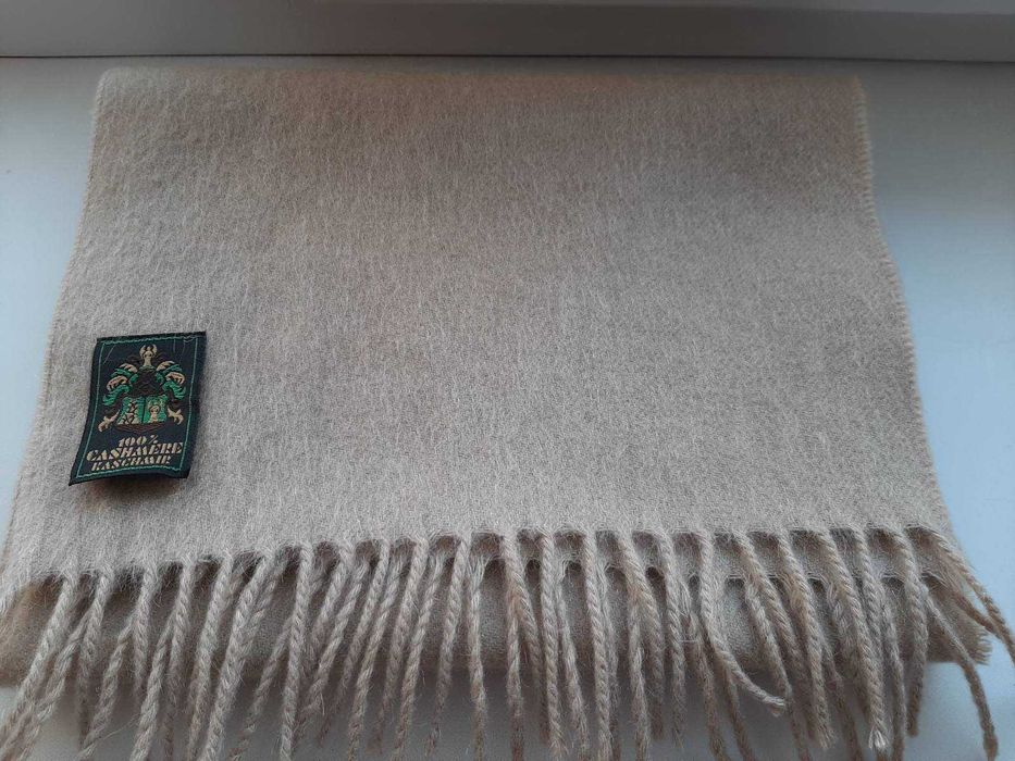 Шарф зимовий, осінній,  100% НАТУРАЛЬНИЙ КАШЕМІР.