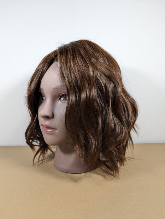 Peruka brązowa krótkie włosy damska ok 30 cm BRĄZ brunetka