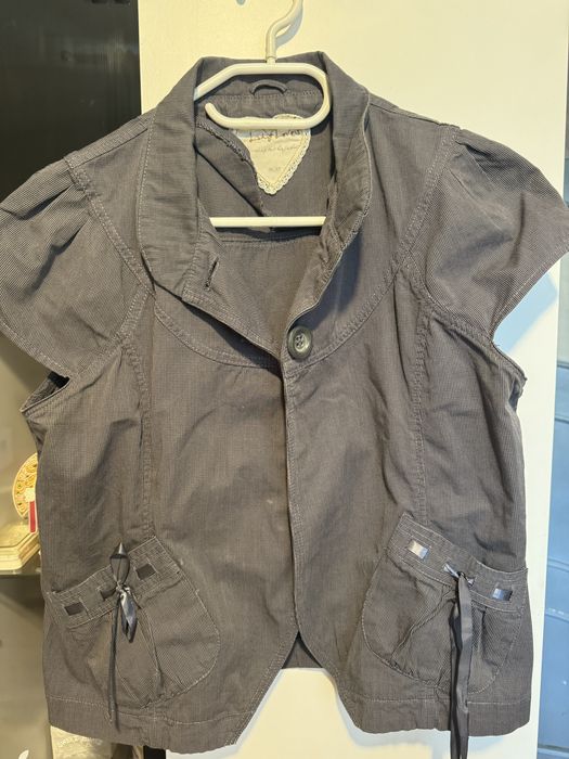 Bolerko/kamizelka szara