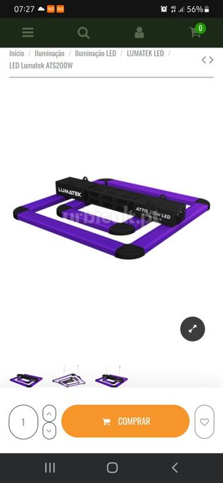 Vendo lâmpada watts 200w Led