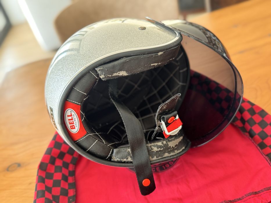 Capacete Bell Original + Viseira Extra Nova + Saco Bell