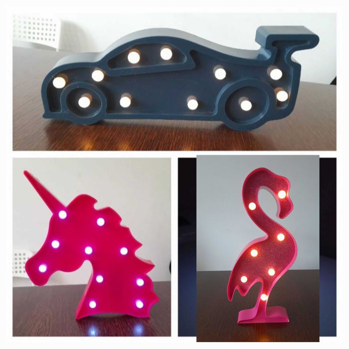 Lampka nocna dziecinna auto,samochód,jednorozec,ananas