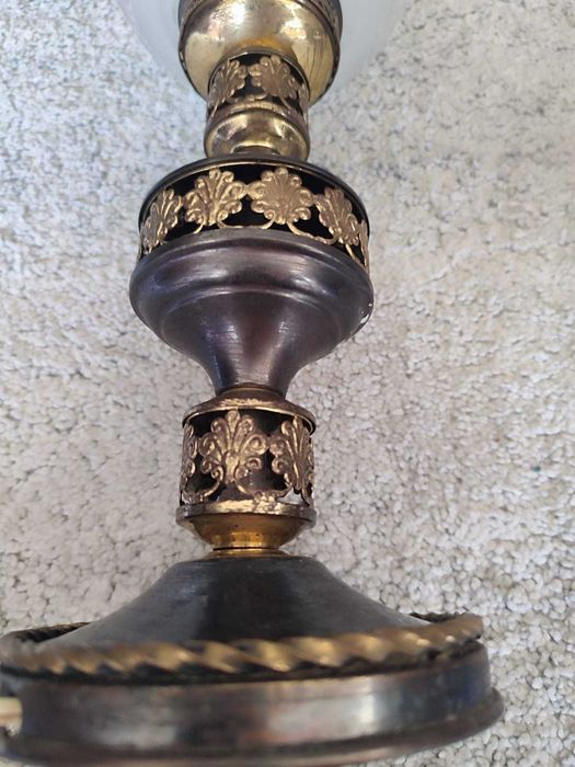2 Candeeiros de Mesa Vintage em Latão/Metal