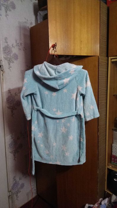 Детский махровый халатик на девочку Marks and Spencer размер 8/128