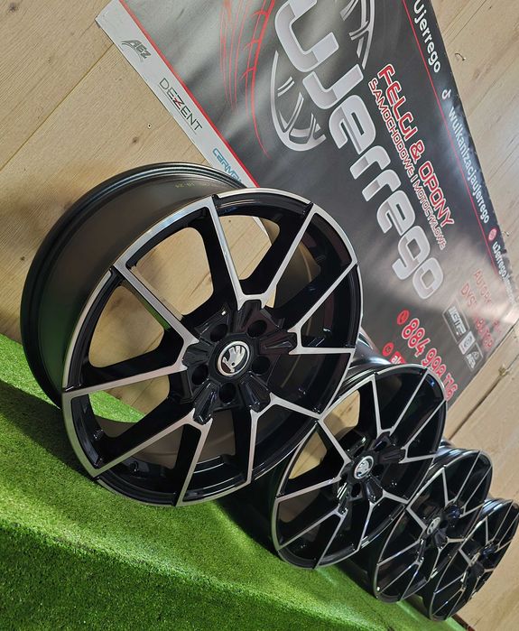 NOWE Alufelgi SKODA 17x5x100 - Fabia.Kamiq,Praktik,Rapid,Scala