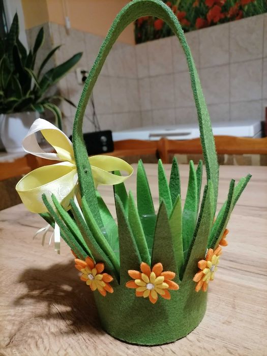 Koszyk wielkanocny filc dla dziecka