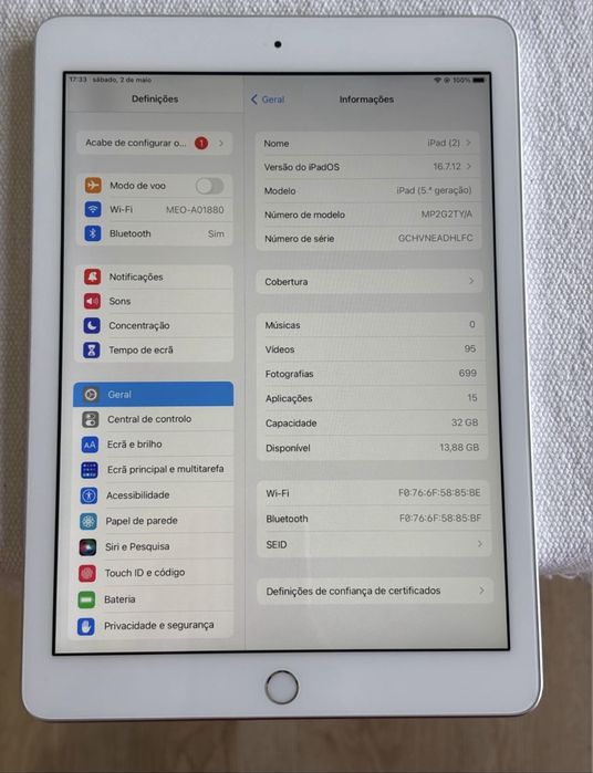 Ipad 5 geração 2
