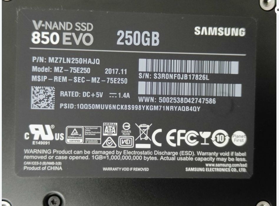 Брендовые SSD sata, Samsung, HP, Acer. Диски Только с Windows 10, 11.