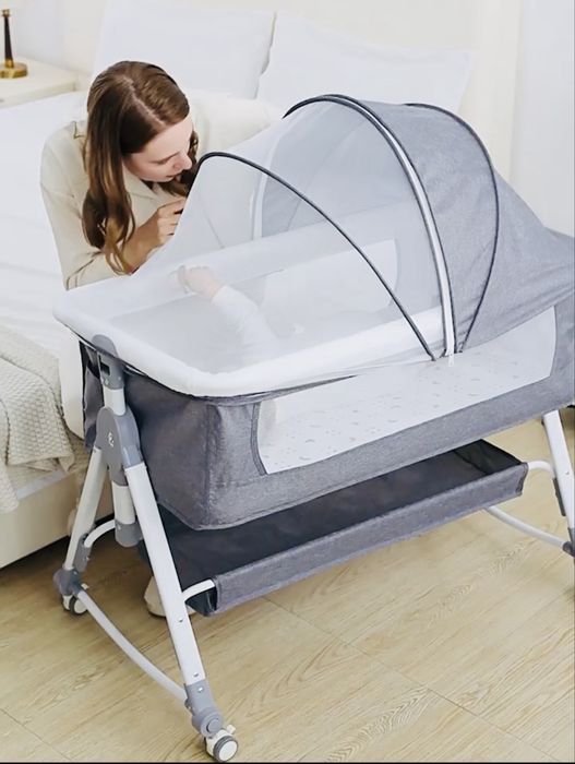 Нове приставне ліжечко-гойдалка 3в 1