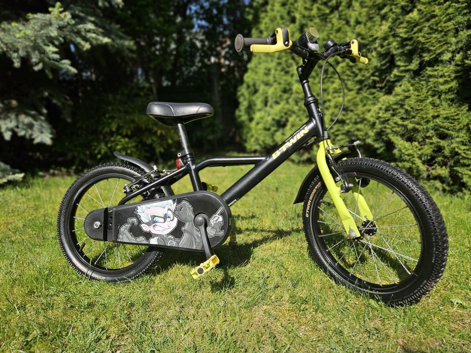 Rower Rowerek dziecięcy B TWIN Dark Hero 500 Decathlon 16" cali