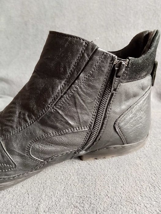 Skórzane botki męskie.