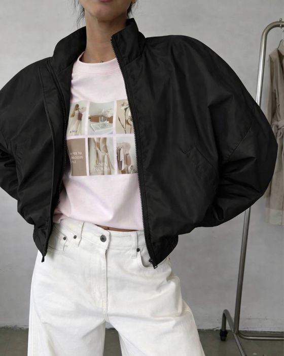 Жіночий бомбер/ бомбер на весну/ стильний бомбер/ плащівка