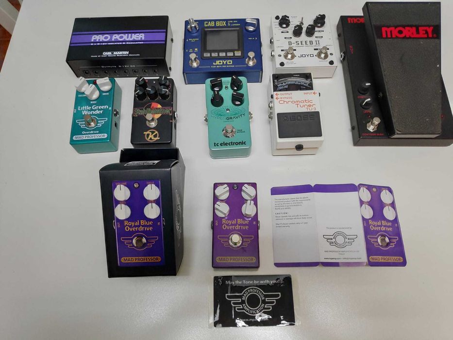 PEDAL GUITARRA MAD PROFESSOR ROYAL BLUE OVERDRIVE - COMO NOVO