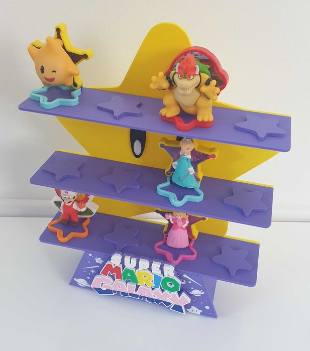 Półka Ekspozytor Stojak na figurki Mario Galaxy z McDonalds MOTYW GWIAZDA