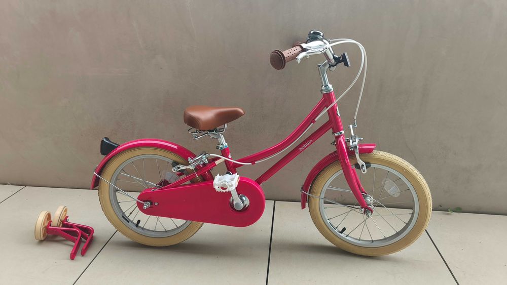 Bicicleta Infantil Bobbin Gingersnap 16" – Cereja Rosa