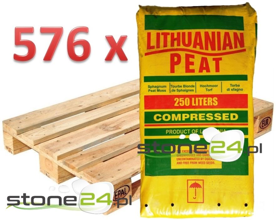 250L Torf Kwaśny Litewski borowka odkwaszony iglak hortensja substrat