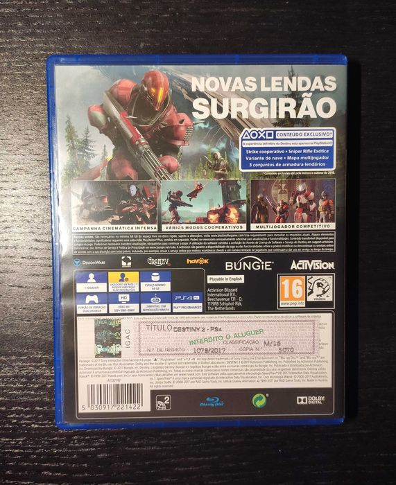 Jogo "Destiny 2" Playstation 4 (PS4) Novo