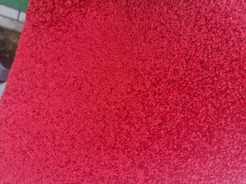 Wykładzina Shaggy Dywan   czerwony nowy okazja 4m