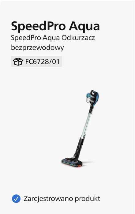 Odkurzacz Philips SpeedPro Aqua